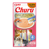 Inaba Cat Churu Salmon With Tuna 4x14g (56g) Kremowy Przysmak Dla Kota Pasta z Łososiem i Tuńczykiem