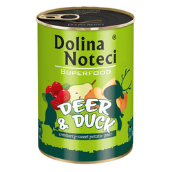 Dolina Noteci Superfood Jeleń Z Kaczką Mokra Karma Dla Psa 400g