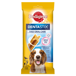 PEDIGREE DentaStix 7szt -180g Przysmak dentystyczny Dla Psów Średnie Rasy