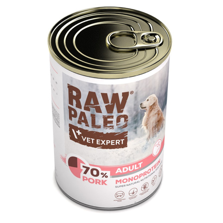 Raw Paleo Adult Monoprotein 400g Mokra Karma Dla Psa  z Wieprzowiną