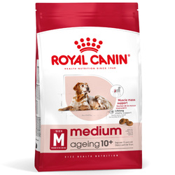 Royal Canin Medium Ageing 10+ 15kg Sucha Karma dla Psów Dojrzałych Powyżej 10 Roku Życia Średnich Ras