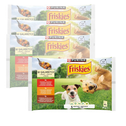 Friskies Mokra Karma Dla Psa Mix Smaków Wołowina Kurczak Jagnięcina W Galaretce 16x100g