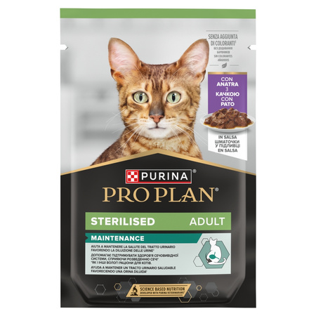 Purina Pro Plan Adult Sterilised Maintenance Mix Smaków 6x85g Mokra Karma Dla Kota Kaczka Indyk Ryba