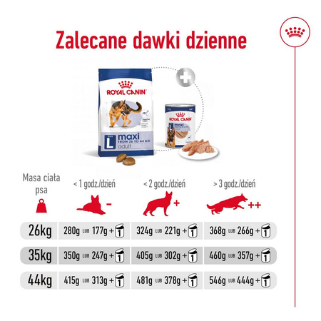Royal Canin Adult Maxi BF 15kg Zbilansowana Sucha Karma Dla Psów Dużych Ras Do 5 Roku Życia