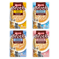 Inaba Cat Ciao Broth 4x40g Uzupełniająca Karma Dla Kota Bulion Mix Smaków