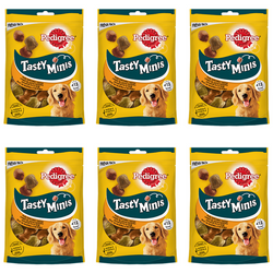Pedigree Tasty Minis Chewy Cubes Z Kurczakiem 6x130g Przysmak dla psa