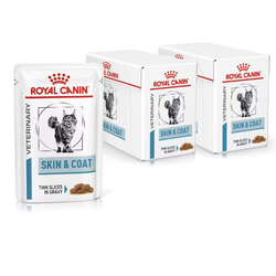 Royal Canin Veterinary Skin & Coat 24x85g Mokra Karma Dla Kotów W Sosie Zdrowa Skóra I Sierść