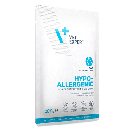 VetExpert Veterinary Diet Hypoallergenic 12x100g Hipoalergiczna Mokra Karma Weterynaryjna Dla Kota Z Indykiem