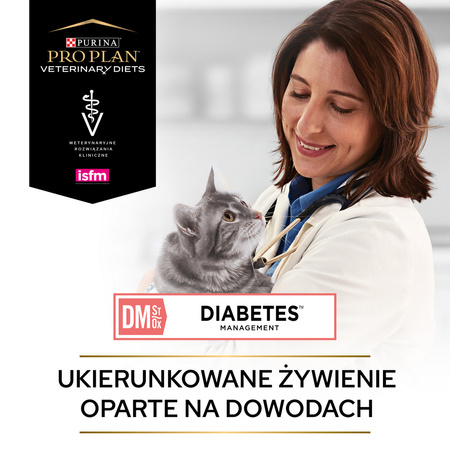 Purina Pro Plan Veterinary Diets Feline DM Diabetes Management Sucha Karma Dla Kota 5kg Redukcja Glukozy