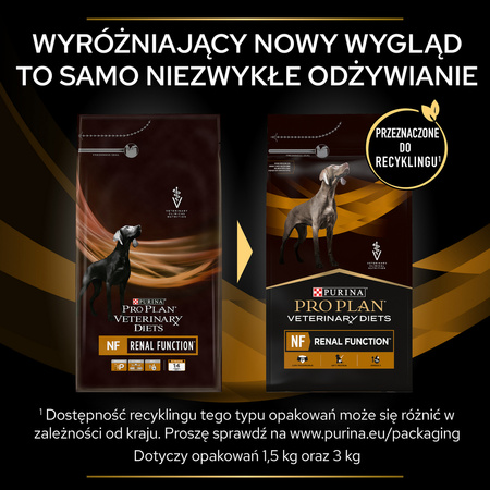 Purina Pro Plan Veterinary Diets NF Renal Function Sucha Karma Dla Psa 12kg Niewydolność Nerek