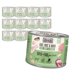 MAC's 12x200g Bezzbożowa Mokra Karma Dla Kota Kaczka Indyk Kurczak 