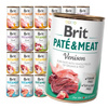 Brit Pate&Meat Mokra Karma Dla Psów Mix Smaków 24x400g Wołowina Królik Jagnięcina Kurczak Kaczka Łosoś