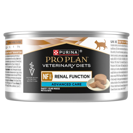 Purina Pro Plan Veterinary Diets Nf St/OX Renal Function 24x195g Mokra Karma Mus Dla Kotów Na Niewydolność Nerek