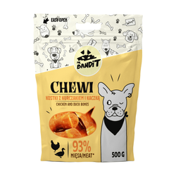 Mr Bandit CHEWY Kostki z kurczakiem i kaczką 500g - naturalny przysmak dla psa