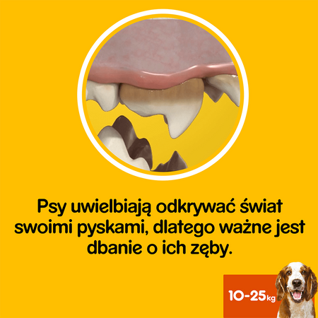 Pedigree DentaStix 10x7szt 180g Przysmak Dentystyczny Dla Psów Średnie Rasy