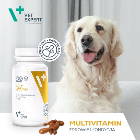 Suplementy dla psa i kota VetExpert Multivitamin WITALNOŚĆ 30 kapsułek