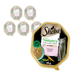 POLECANY SKLEP ✰ Sheba Nature's Collection 6x85g Z Łososiem I Zielonym Groszkiem W Sosie Mokra Karma Dla Dorosłych Kotów ✰ SZYBKA DOSTAWA ♡ RABAT 5% ZA SUBSKRYPCJE NEWSLETTERA