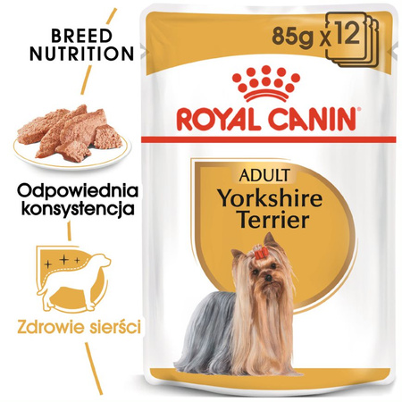 Royal Canin BHN Adult Yorkshire Terrier 24x85g Mokra Karma Pasztet Dla Psów Rasy York