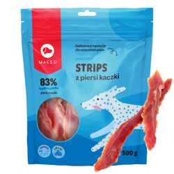 Maced Przysmak Dla Psa Strips Filety Z Piersi Kaczki 500g
