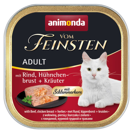 Animonda Vom Feinsten Adult 32x100g Mokra Karma dla Kota Mix Smaków dla Smakosza