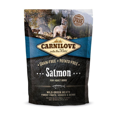 CARNILOVE SALMON FOR ADULT 1,5KG - sucha karma dla dorosłych psów z łososiem