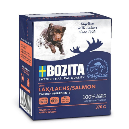 Bozita Mokra Karma Dla Psa Kawałki W Galaretce Mix Smaków 12x370g Kurczak Indyk Łoś Renifer Łosoś
