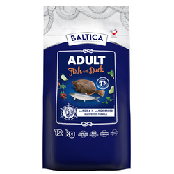 Baltica Adult Ryba Bałtycka z Kaczką L/XL 12kg Bezzbożowa Sucha Karma Dla Psów Dużych i Olbrzymich Ras