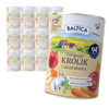 Baltica Królik z Marchewką 12x400g Monoproteinowa Hipoalergiczna Bezzbożowa Mokra Karma Dla Psa