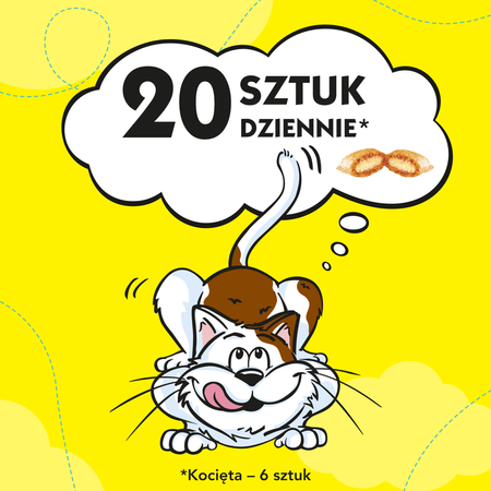 Dreamies Przysmak Dla Kota Chrupiące Paszteciki Z Nadzieniem Łosoś Z Serem 60g