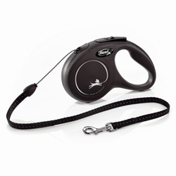 FLEXI SMYCZ New Classic SZNUREK S 5m, dla psów do 12kg, Czarna