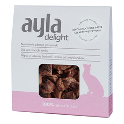 Ayla Delight Serca Kurze 28g Liofilizowany Przysmak Dla Kota 100% Mięsa