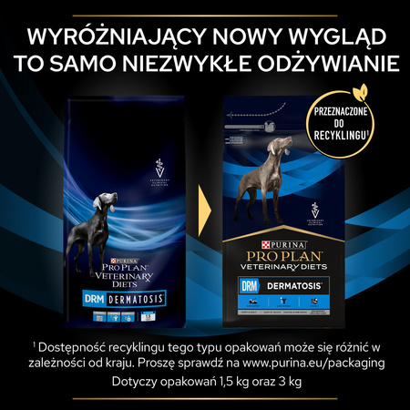 Purina Pro Plan Veterinary Diets Dermatosis Sucha Karma Dla Psa 3kg Zdrowa Skóra I Sierść