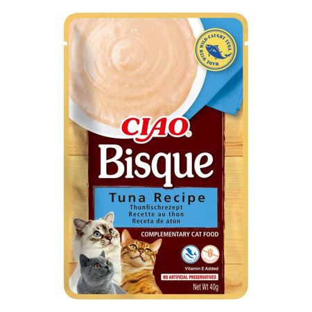 Inaba Cat Ciao Bisque 4x40g Uzupełniająca Karma Dla Kota Zupa Krem Mix Smaków