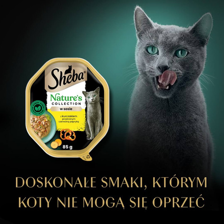 Sheba Nature's Collection 85g Z Kurczakiem I Czerwoną Papryką W Sosie Mokra Karma Dla Dorosłych Kotów