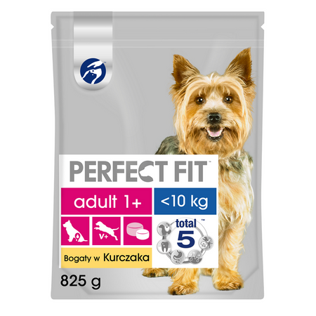 Perfect Fit (adult 1+) 5x825g Bogaty W Kurczaka Sucha Karma Dla Dorosłych Psów Małych Ras