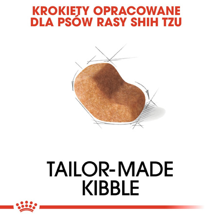 Royal Canin Adult Shih Tzu Sucha Karma Dla Psów 7,5kg + W Sosie Dla Małych Ras 12x85g