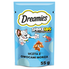 Dreamies Shake Ups Multivitamins 6x55g Przysmak Dla Kota z Owocami Morza o Smaku Łososia Tuńczyka i Krewetek