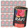 Rafi 24x400g Bezzbożowa Mokra Karma Dla Psa Z Wołowiną Żurawiną I Borówką