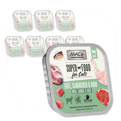 MAC's Tacka 8x100g Bezzbożowa Mokra Karma Dla Kota z Kaczką Królikiem i Wołowiną