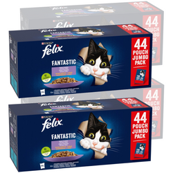 Felix Fantastic Mokra Karma Dla Kota Wybór Smaków W Galaretce 176x85g Wołowina Kurczak Łosoś Tuńczyk