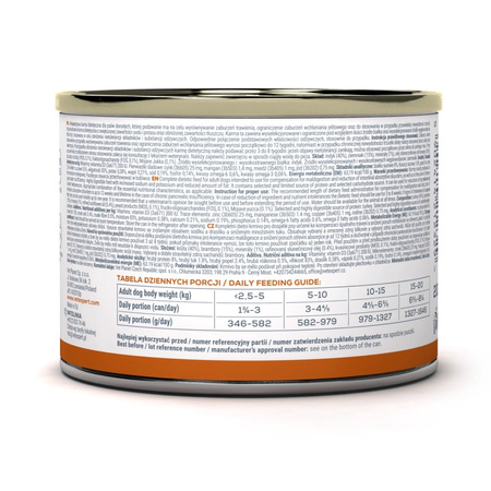VetExpert Veterinary Diet Intestinal Elimination Low Fat 200g Mokra Karma Weterynaryjna Dla Psów z Zaburzeniami Trawiennymi