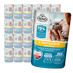Frendi Mokra Karma Dla Kota 24x100g Kawałki w Sosie z Kurczakiem