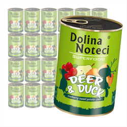 Dolina Noteci Superfood Jeleń Z Kaczką Mokra Karma Dla Psa 24x400g