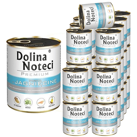 Dolina Noteci Premium Bogata W Jagnięcinę Puszka 30x800g Mokra Karma Dla Psa