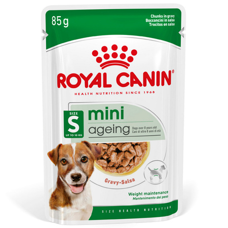 Royal Canin Mini Ageing 12+ 24x85g Karma Mokra Kawałki W Sosie Dla Psów Dojrzałych Po 12 Roku Życia Ras Małych