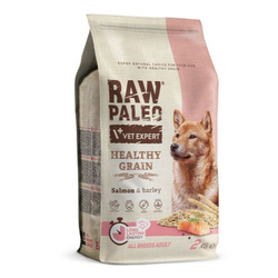 Raw Paleo Healthy Grain Adult Salmon Barley 2kg Sucha Karma z Łososiem Dla Psów Dorosłych