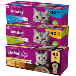 Whiskas Adult 120x85g Mokra Karma Dla Kota Mix Smaków W Galaretce