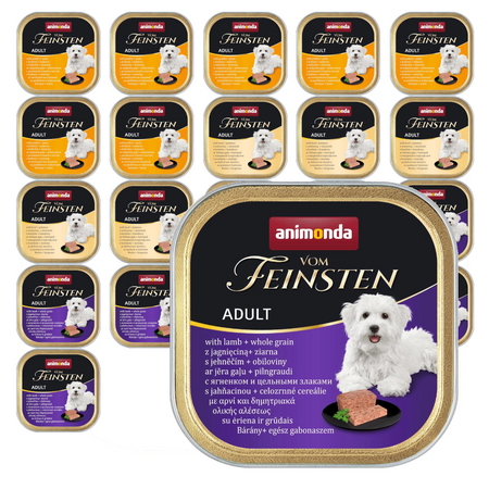 Animonda Vom Feinsten Adult 22x150g Mokra Karma Dla Psa Mix Smaków Drób Wołowina Jagnięcina