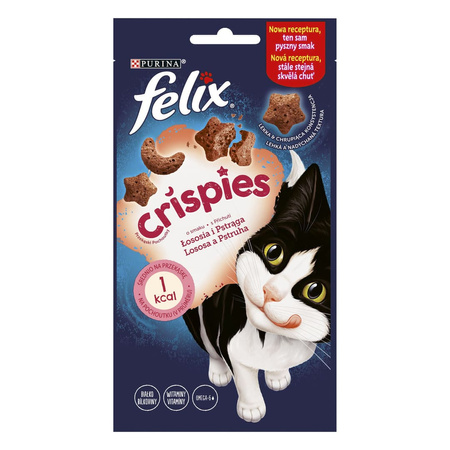 Purina Felix Crispies Przysmak Dla Kota O Smaku Łososia I Pstrąga 45g