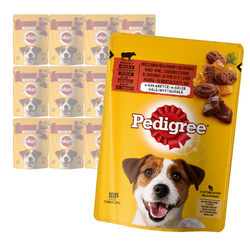 Pedigree Adult Mokra Karma Dla Psa Kawałki Bogate W Mieszankę Wołowiny I Wątróbki W Galaretce 12x100g